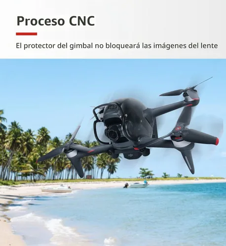 Vista 5 de FPV Drone Gimbal Bumper para DJI FPV Drone PTZ Protect Bar Cámara de aleación de aluminio Anti-colisión (negro)