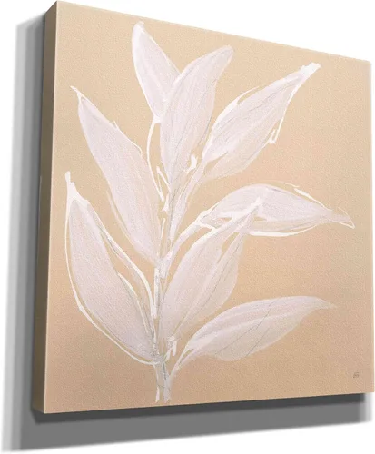 Vista 2 de Epic Graffiti 'Leaf Study II' por Chris Paschke, lienzo de arte de pared Giclée, 12 x 12 pulgadas