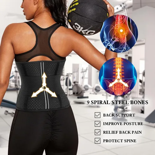 Vista 3 de RDSIANE Mujeres Cintura Entrenador Shapewear Control Cinturón Cintura Cincher Cuerpo Shaper Deporte Entrenamiento Faja Underbust Corsé