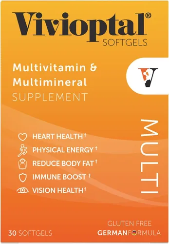 Vista 2 de Vivioptal Multi, 30 cápsulas blandas, multivitamínico y multimineral, sin gluten, fórmula alemana