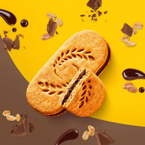 Vista 19 de belVita Sándwiches de galletas de barra de desayuno, crema de chocolate negro, 30 paquetes en total, 6 cajas (2 galletas por paquete)