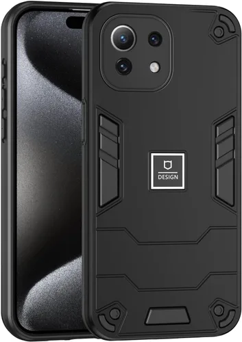 Vista 96 de Funda compatible con Redmi A1, compatible con Redmi A2 2 en 1 [PC dura + TPU], funda de teléfono negra