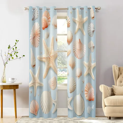 Vista 87 de Shrahala Floral Abstract Design Blackout Curtain Tiers, Minimalist Flower Illustration Kitchen Valance Light Blocking Tier Drapes with Rod Pocket, 2