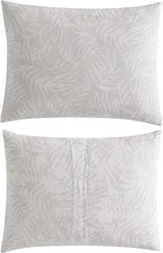 Vista 4 de Tommy Bahama - Juego de ropa de cama de 8 piezas, edredón de algodón y sábanas con funda de almohada, juego de ropa de cama de inspiración tropical
