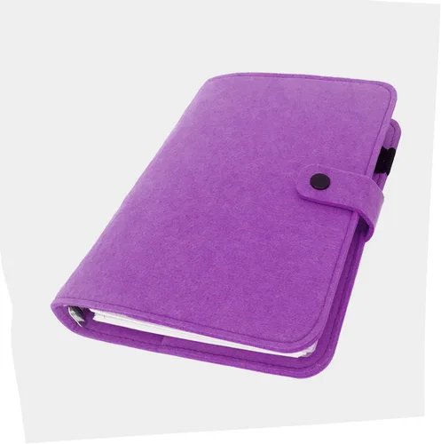 Vista 38 de Carpeta de fieltro A5 con páginas y juego de bolsillos para carpeta, color menta aguamarina
