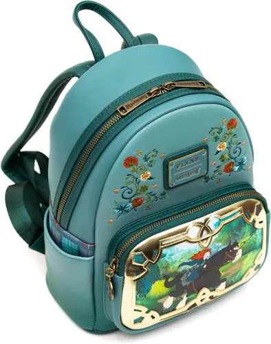 Vista 6 de Loungefly Mini mochila de Disney serie Disney Princess Stories Pixar Mérida valiente Multicolor