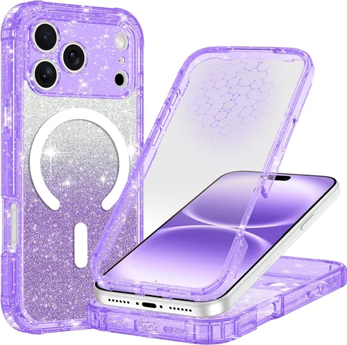 Vista 65 de Hekodonk Funda para iPhone 16, compatible con Magsafe [protector de pantalla de vidrio templado integrado y protección de lente de cámara] cuerpo