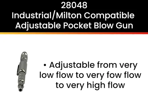 Vista 2 de Hot Max 28048 - Pistola de soplado de bolsillo ajustable industrial compatible con Milton