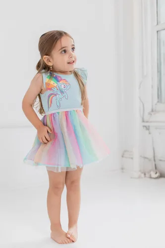 Vista 5 de My Little Pony Pinkie Pie Rainbow Dash - Vestido para niñas pequeñas y grandes