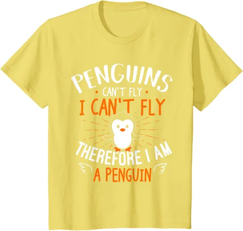 Vista 55 de Penguins Can't Fly Shirt - Camiseta de regalo para amantes de los pingüinos, Azul Azul Marino
