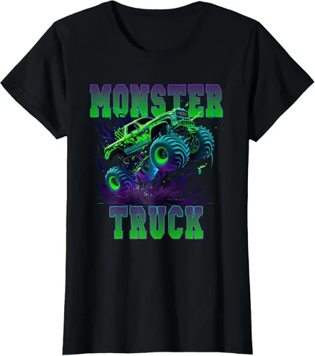 Vista 44 de Camiseta Monster Truck 4x4, Negro