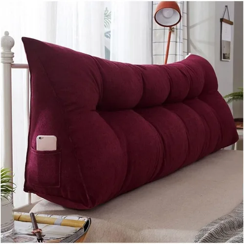 Vista 9 de EORNOW Almohada de cuña para cabecero, almohada de lectura de cuña para cama/sofá, cojín triangular para respaldo grande con funda extraíble
