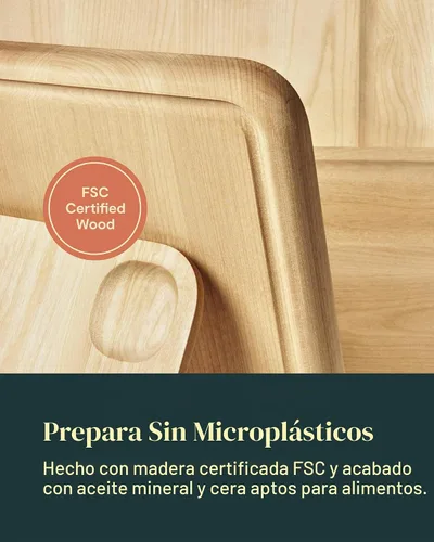 Vista 4 de Caraway - Tabla de cortar de madera pequeña (10 x 7")