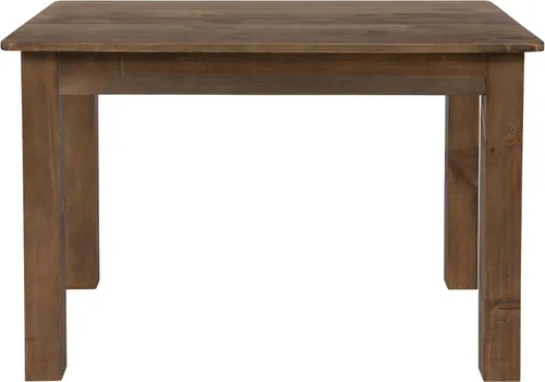 Vista 8 de Merrick Lane Jessamine - Mesa de comedor rectangular de 46 x 30 pulgadas de pino macizo