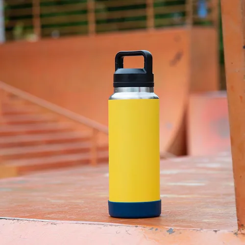 Vista 2 de Funda de silicona para botellas de agua YETI, Owala, protector inferior para YETI de 26 onzas, cubierta protectora para Owala de 32 onzas Azul
