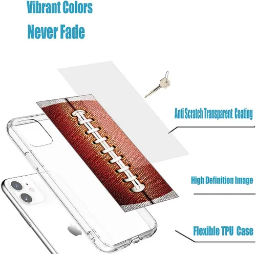 Vista 4 de Funda diseñada para iPhone 12 Mini, protección completa 360 a prueba de golpes, delgada, flexible, suave, TPU transparente, con diseño para iPhone