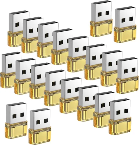 Vista 18 de Adaptador USB-A a USB-C paquete de 5 unidades, convertidor cargador USBC hembra a A macho, convertidor USB a USBC para iPhone 15 Plus Pro Max/Apple