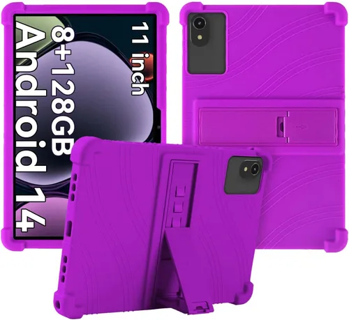 Vista 9 de Funda para tablet ApoloSign EP1095T/ApoloMedia EP1095T de 11 pulgadas, funda protectora de silicona suave, apta para niños, cubierta de tableta