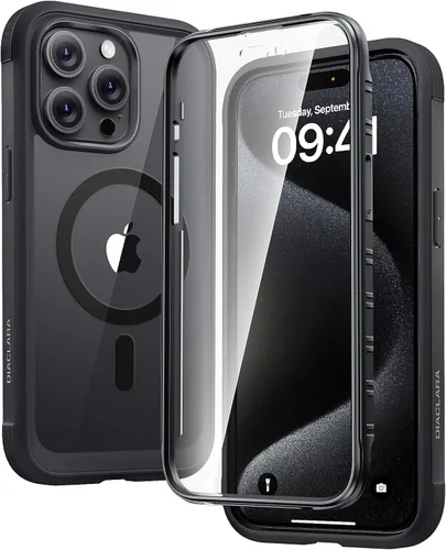 Vista 152 de Carcasa Diaclara diseñada para iPhone 12/12 Pro, carcasa completa resistente con protector de pantalla táctil y antiarañazos integrado, carcasa