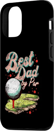 Vista 2 de iPhone 15 Best Dad By Par Golf Golfer Golfing Cute Funny Fan Gag Case