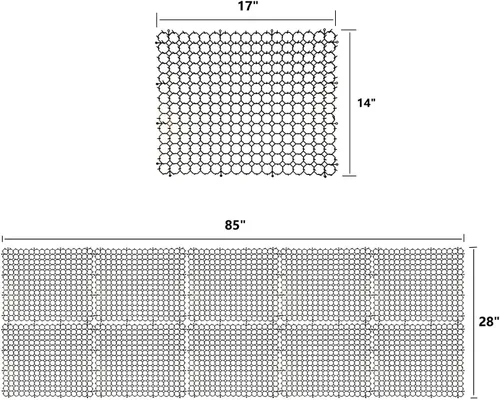 Vista 3 de Tapete de 16 x 13 pulgadas para gatos, paquete de 10 alfombrillas para gatos con púas – Solución disuasoria de mascotas para interiores y exteriores