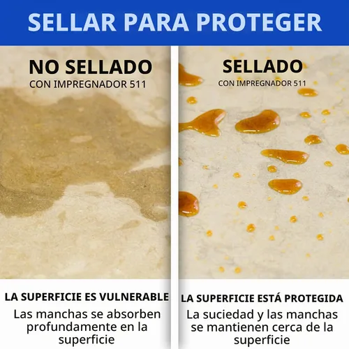 Vista 3 de Miracle Sealants 511 - Sellador de impregnación avanzado penetrante para encimeras, piedra, azulejos y lechada, galón