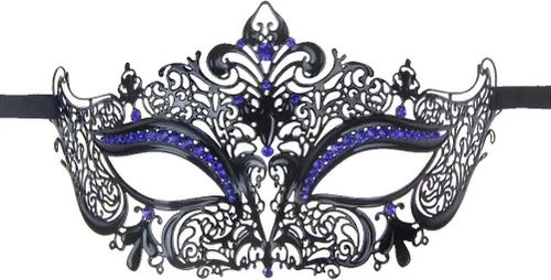 Vista 4 de IETANG - Antifaces venecianos para parejas, baile de máscaras, accesorios de disfraz o fiesta, 1 par