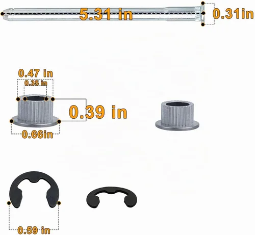 Vista 3 de NDRUSH Kit de reparación de bujes y pasadores de bisagra de puerta, reemplazo compatible con Chevy 1988-2002, GMC camioneta SUV de tamaño completo