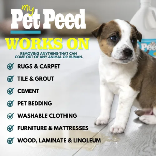 Vista 3 de My Pet Peed - Removedor de manchas y olores de mascotas (botella de spray de 32 onzas)