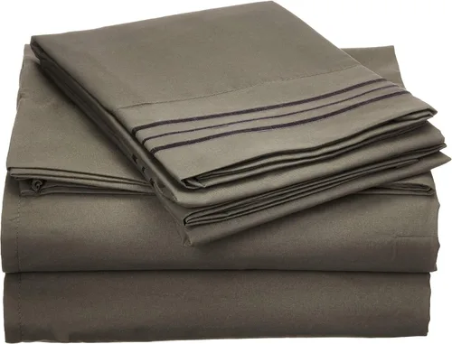 Vista 28 de CELINE LINEN Juego de sábanas de microfibra de 4 piezas prémium de calidad hotelera 1800, resistente a las arrugas - Ropa de cama de lujo ultra
