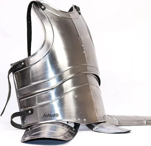 Vista 6 de AnNafi Armadura corporal medieval de caballero justa Réplica de coraza de 0.63 oz para adulto disfraz de guardia guerrero Traje de cuerpo de rey