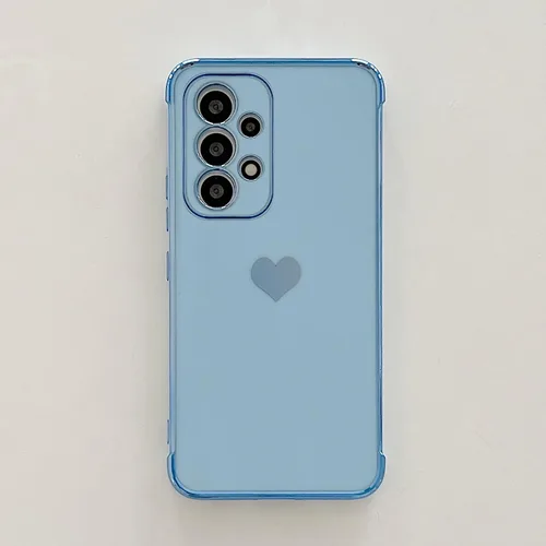 Vista 203 de phylla Funda de teléfono compatible con Samsung Galaxy A12 de 6.5 pulgadas, lindo corazón chapado en oro, elegante funda de lujo para mujer