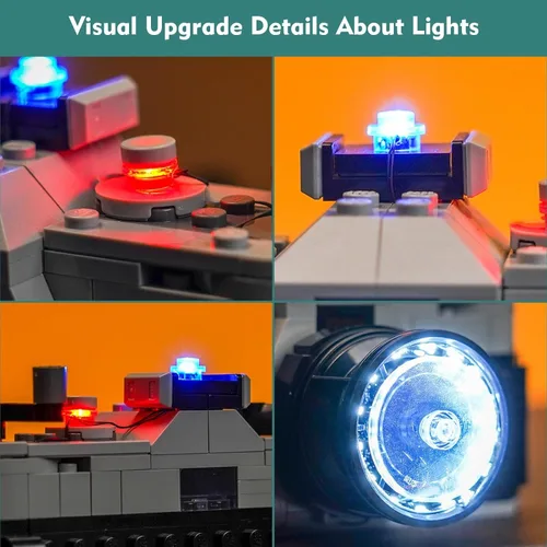 Vista 7 de VONADO Kit de luz LED compatible con LEGO Retro Camera 31147 Creator, accesorios de juego de iluminación creativa