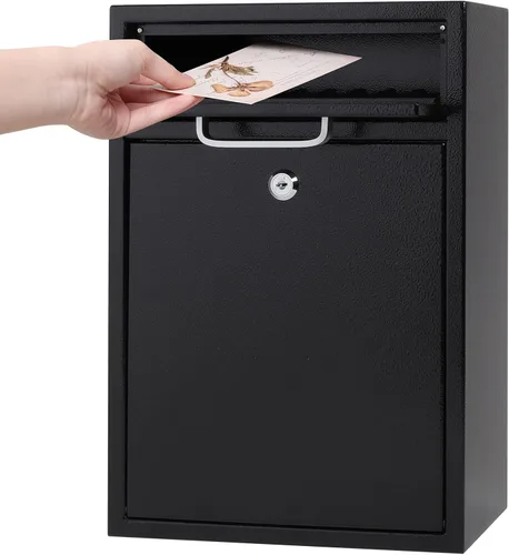 Vista 14 de Buzones con Cerradura Montados en la Pared Verticales – Jssmst Buzón de Correo con Cerradura de Llave y Ranura de Depósito de Capacidad Media