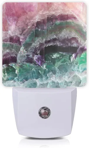 Vista 11 de Luz nocturna de loto de lirio de agua rosa, luces nocturnas LED enchufables, lámpara de noche con sensor automático, lámpara de anochecer a Lirio