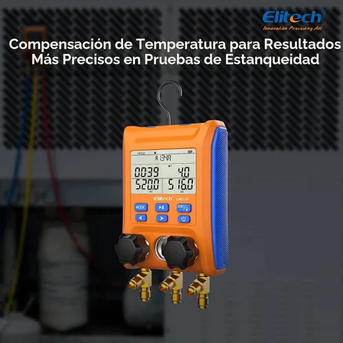 Vista 5 de Elitech Válvula de 2 vías de manómetro digital con abrazaderas de termómetro para sistemas HVAC, LMG-10