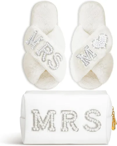 Vista 23 de Xtinmee - Bolsa de maquillaje personalizada para el día de la boda, S