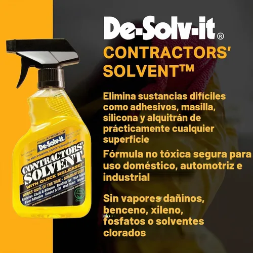 Vista 2 de Orange-Sol De-Solv-it® Pro Contractors Solvent™, aerosol removedor de adhesivo versátil, 12 onzas, paquete de 1