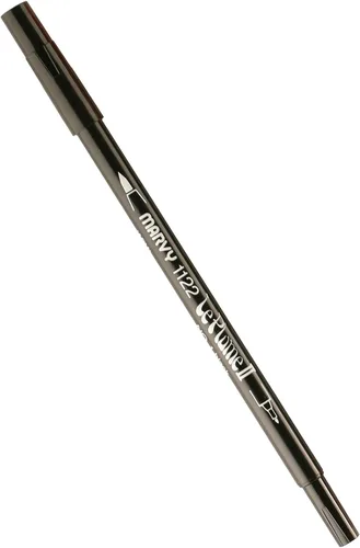 Vista 94 de Uchida 1122-C-3 Marvy Extra Fine Tip Le Plume II Rotulador de doble punta, azul