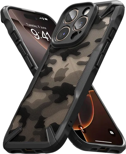 Vista 23 de Funda Ringke Fusion-X para iPhone 15 [Recortes precisos para lentes de cámara] Funda protectora a prueba de golpes de amortiguación pesada de ajuste
