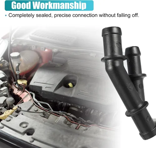 Vista 4 de X AUTOHAUX Conector de manguera de refrigerante del motor para Volkswagen Golf Jetta 2000-2005 para Audi TT 1999-2006