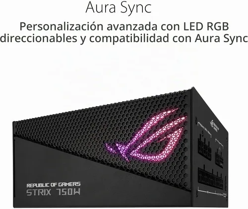 Vista 6 de ASUS ROG Strix 750W Oro Edición Aura