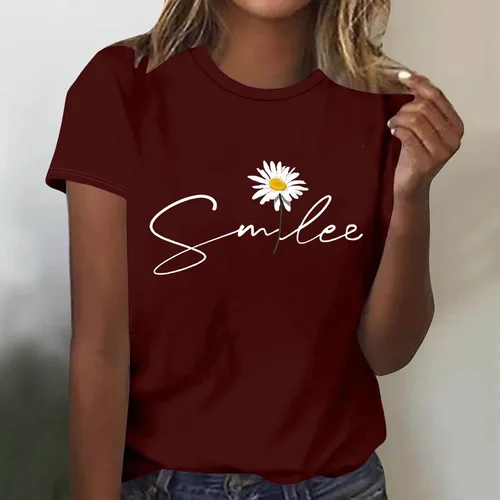 Vista 77 de Camiseta con estampado de animales para mujer, camiseta de libélula divertida, linda camiseta de manga corta, blusa de primavera 2023, camisas
