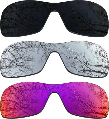 Vista 9 de ToughAsNails 3 pares de lentes polarizadas de repuesto para Oakley Antix Pack
