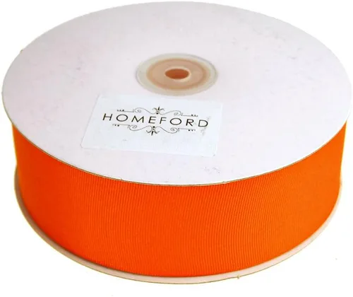 Vista 4 de Homeford Cinta de grogrén macizo, 50 yardas (1-1/2 pulgadas, oro antiguo)