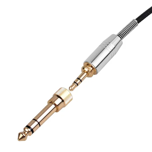 Vista 3 de Cable de audio de repuesto para auriculares compatible con K240, K240S, K240MK II Q701 K702 K141 K171 K181 K271s K271 MKII M220 Pioneer HDJ-2000