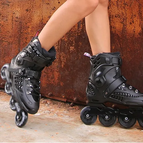 Vista 3 de Patines en línea para adultos, zapatos de patinaje de velocidad para mujeres y hombres, para deportes al aire libre, recreación de fitness, patines