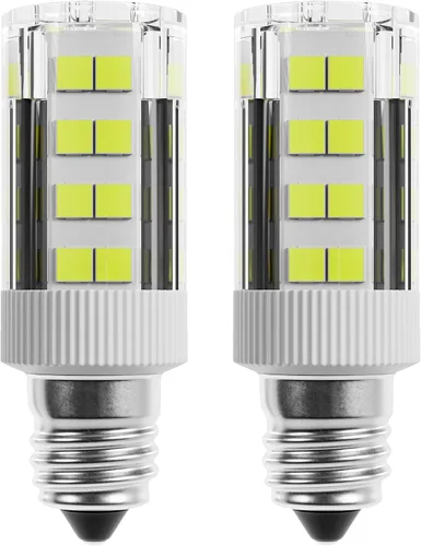 Vista 10 de BlueStars WE05X20431 Bombilla LED para tambor de secadora 3.5W 120V E12 Base de candelabro 3000K blanco cálido - Para GE Whirlpool Kenmore