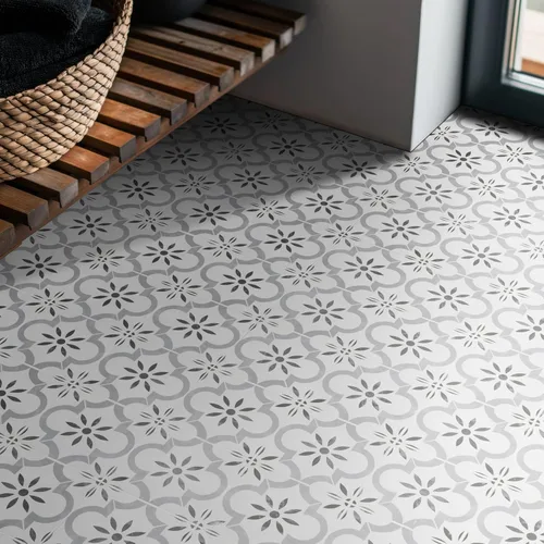 Vista 2 de MSI Azila Muestra Azulejo de Porcelana Mate Encáustico para Pared y Piso para Baño, Salpicadero de Cocina y Encimera