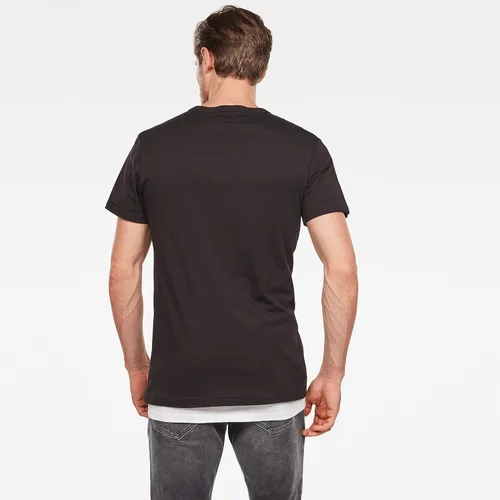 Vista 3 de G-STAR RAW Camiseta de manga corta con cuello redondo y estampado Holorn para hombre